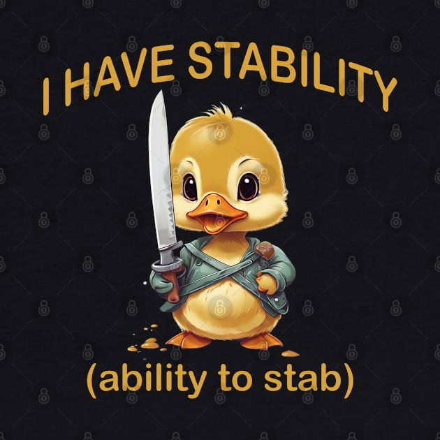 i have stability (ability to stab) by mdr design